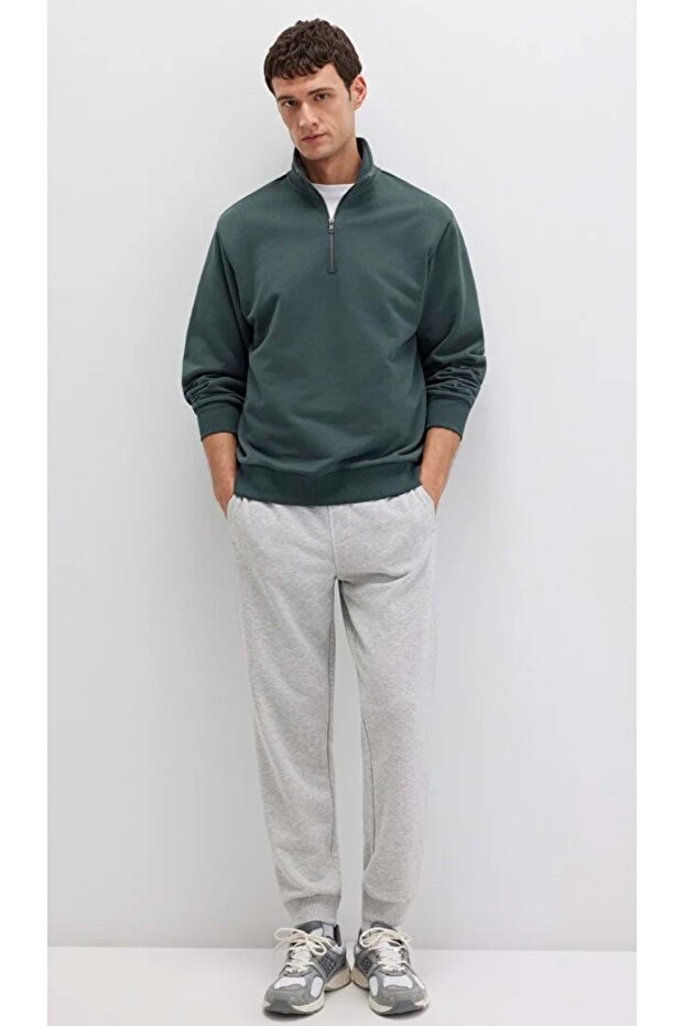 M066907 Basic Men's Sweatpants Gray - 2