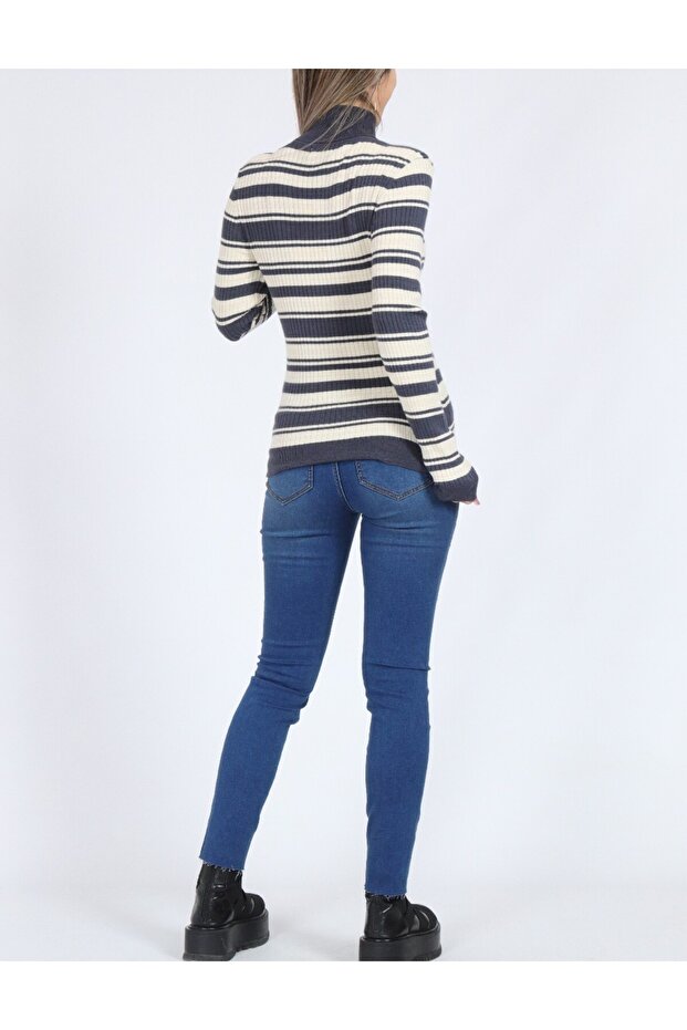 Bluza, Albastru/Crem - 2