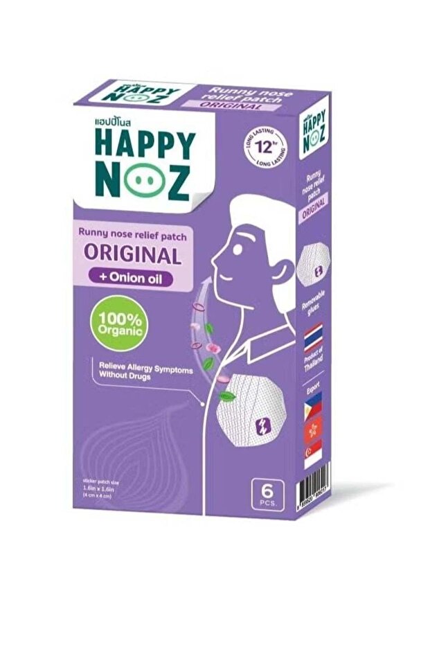 Original Onion Oil Nose Patch | Natural Allergy & Cold Relief | 12-Hour Long-Las