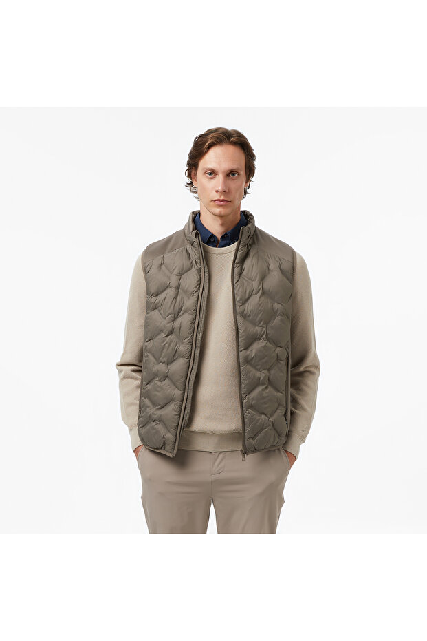 Men's Brown Regular Fit Vest