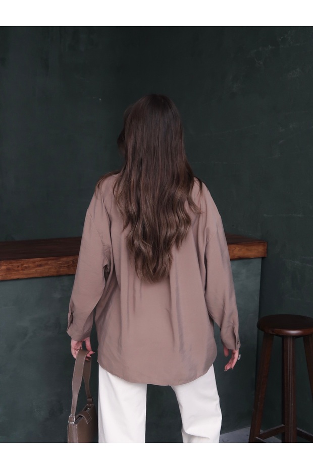 Cep Detay Oversize Std Gömlek - 3