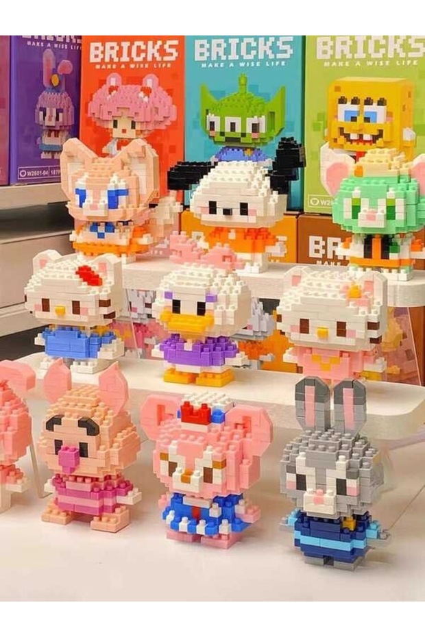 10 Adet Bricks Figür Yapım Seti - 1