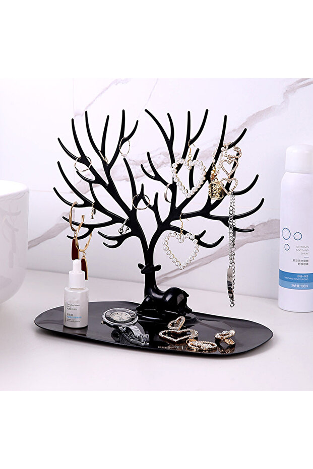 BK Jewelry Display Stand Tray Tree Storage Racks Earrings Necklaces Rings Jewelry Boxes Case Desktop
