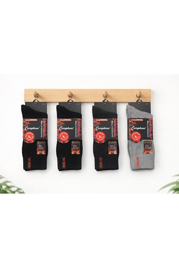 4 ÇİFT DİKİŞSİZ THERMAL ÇORAP - 3