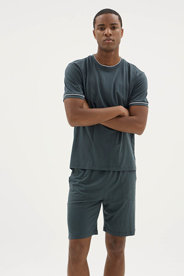 100% Cotton New Season Men's Stylish Design Shorts Set