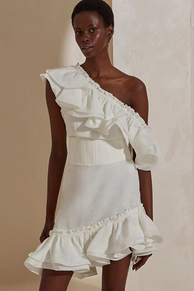 Ruby Keten Elbise - 4