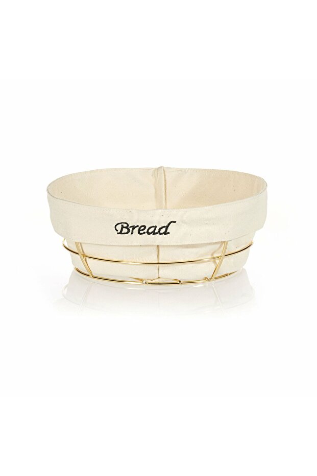 Round Bread Basket with White Cloth