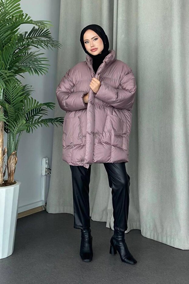 Owersize şişme mont