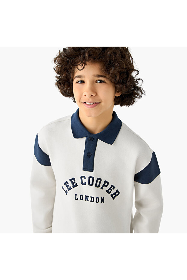 كنزة صوفية ذات ياقة وأكمام طويلة بألوان متداخلة - 4