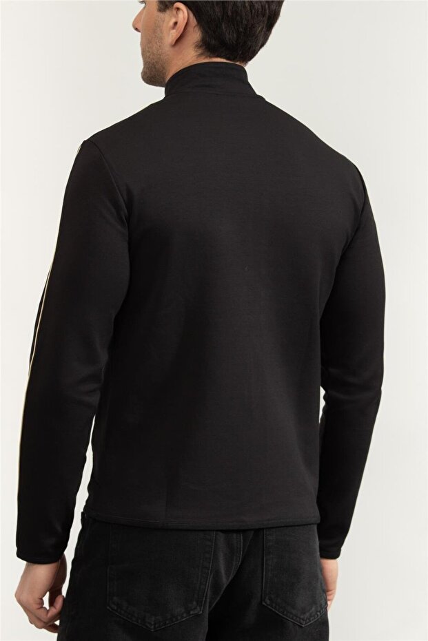 Erkek Fermuarlı Sweatshirt - 3
