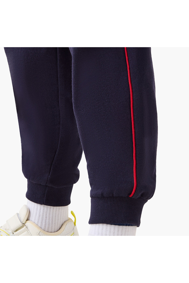 Logo Embroidered Joggers with Pockets - 5