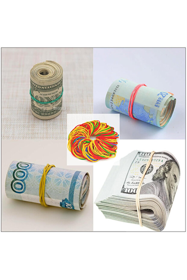 Set Elastice Bani, 90g, Rezistente si Versatile, pentru Organizare Bancnote si Documente - 4