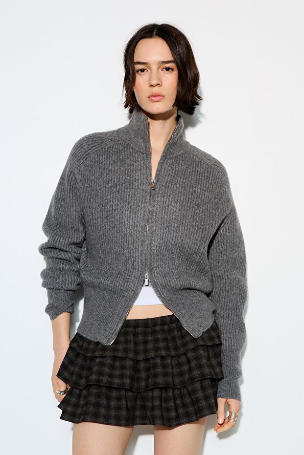 Fermuarlı hırka - 2