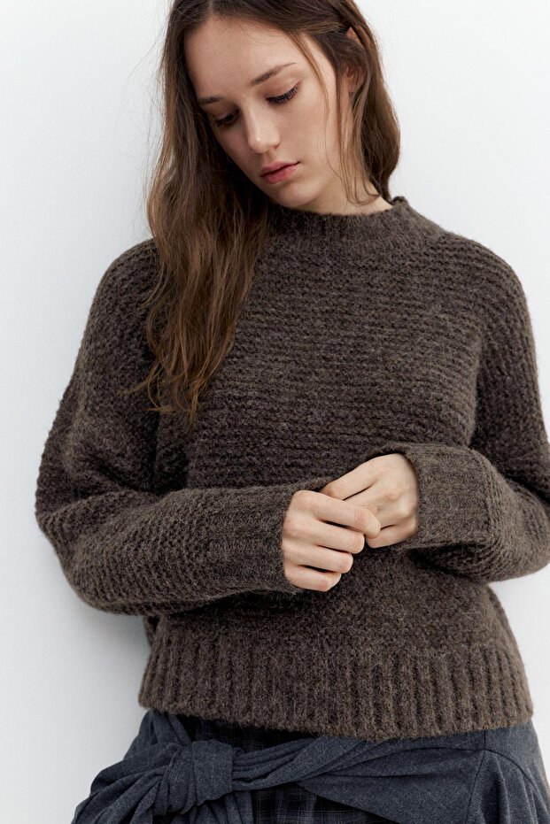 Kalın örgü kazak - 4