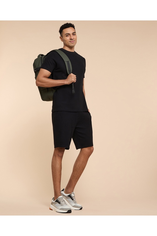 شورتات استرخاء سادة بخصر برباط - 2