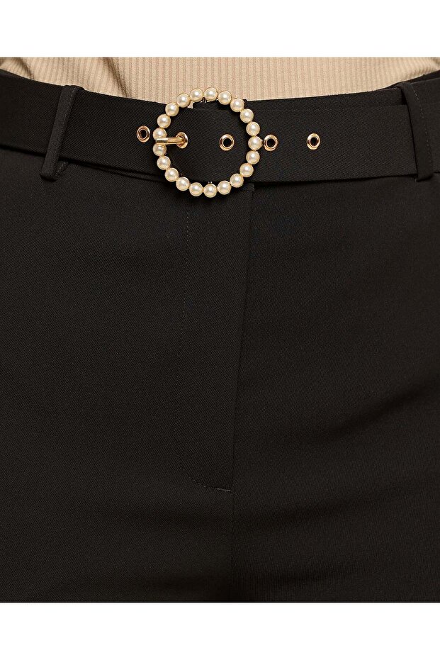 بنطال أرجل واسعة موحد مع إغلاق بأزرار - 6