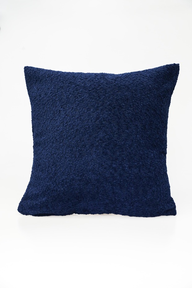 '' Noir'' Textured Plain Decorative Throw Pillow Cover 45X45 cm