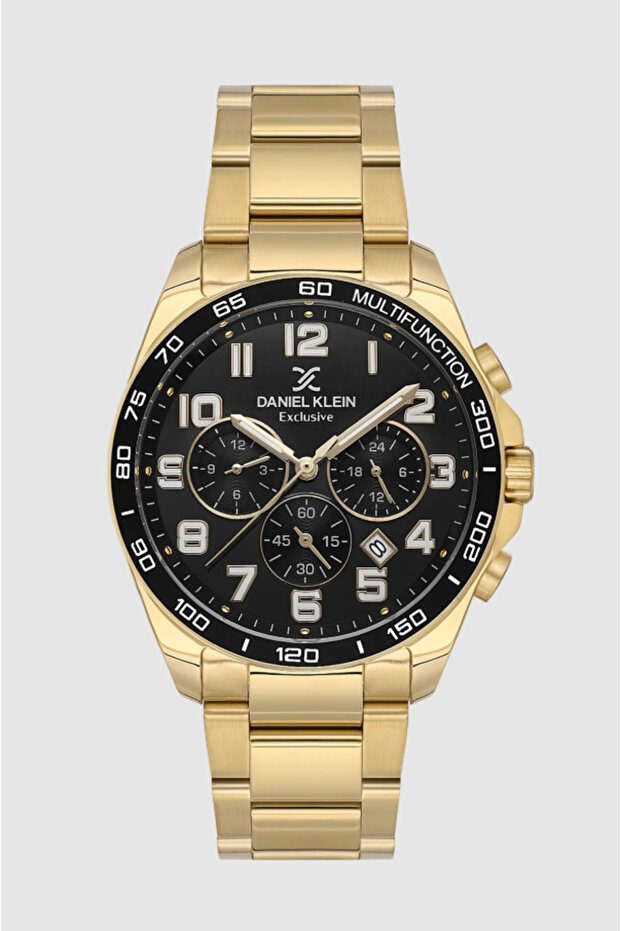 Dk.1.13842-4 Exclusive All Functions Active Steel Plated Gold Color Men's Wristwatch
