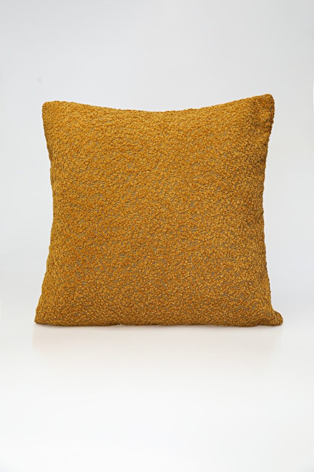 '' Noir'' Textured Plain Decorative Throw Pillow Cover 45X45 cm