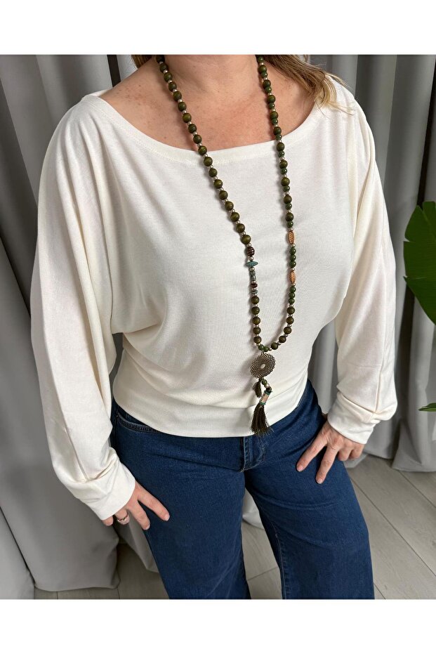 Silvia Basic Blouse Ecru - 2