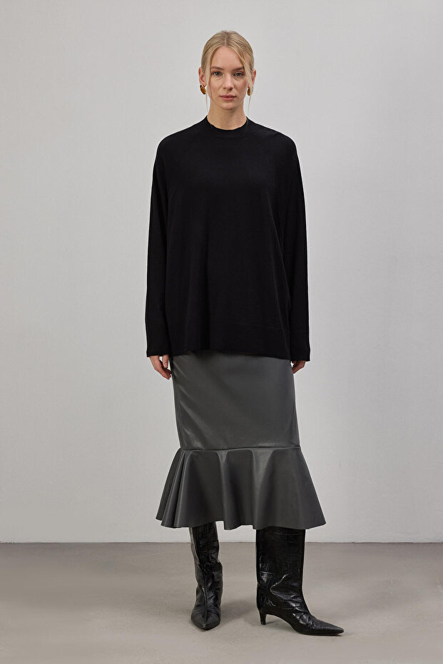 OVERSİZE BASIC TRİKO KAZAK - 4