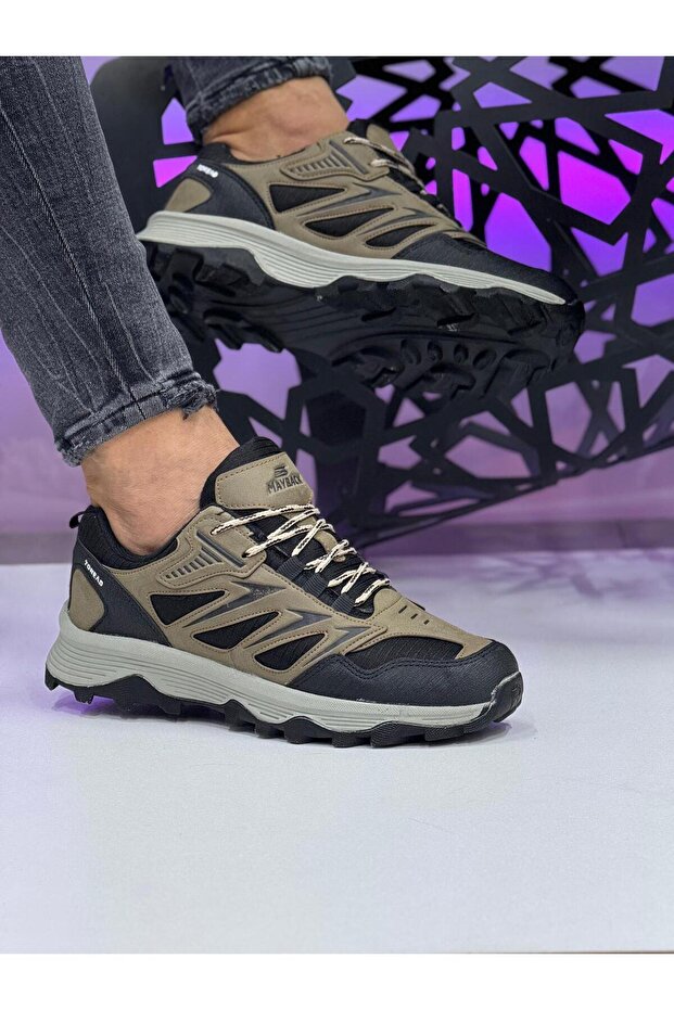 Men's Mink Anti-Slip Sole Parachute Lining Waterproof Sneakers Traking
