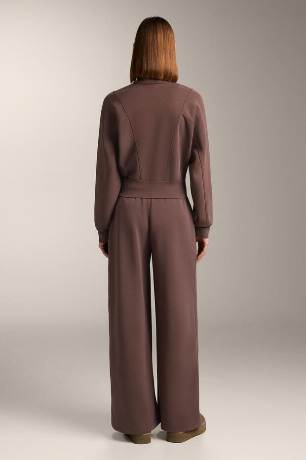 جاكيت من قماش مضلع ناعم مع مودال - 6