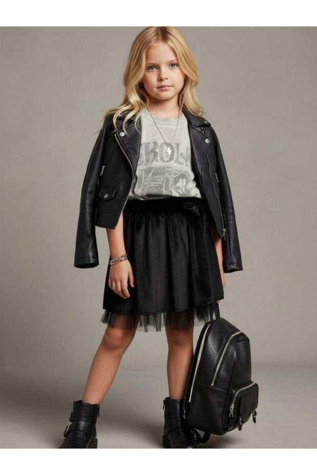 Girl's Velvet Tutu Skirt with Bow Detail