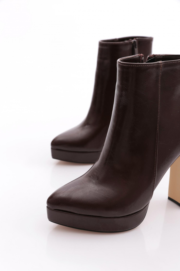 601-1 Kadin Topuklu Bot - 4