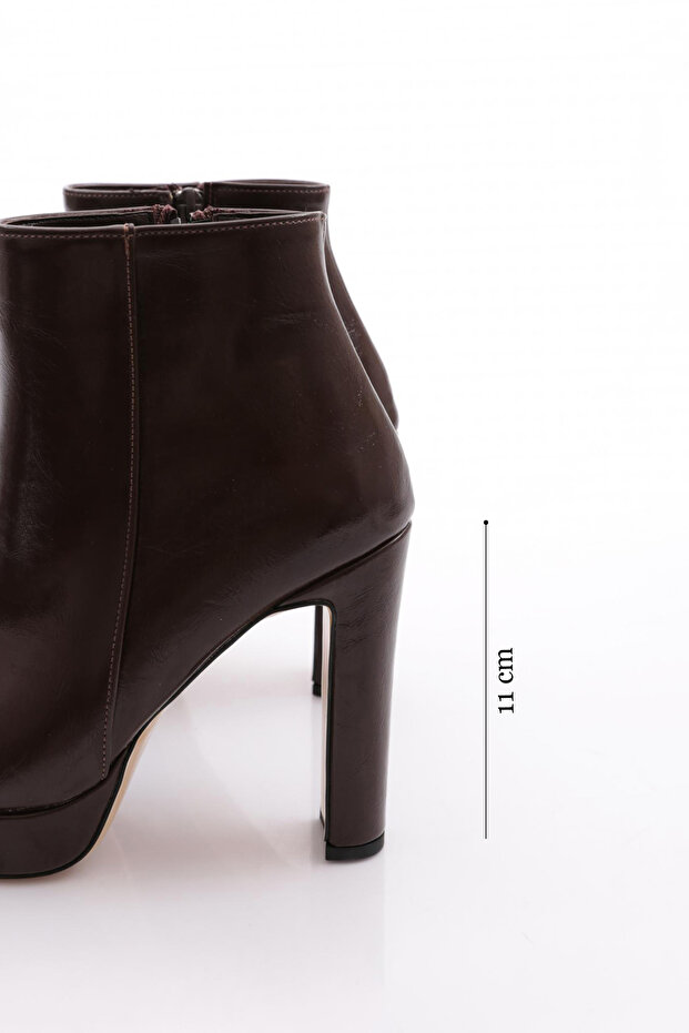 601-1 Kadin Topuklu Bot - 5