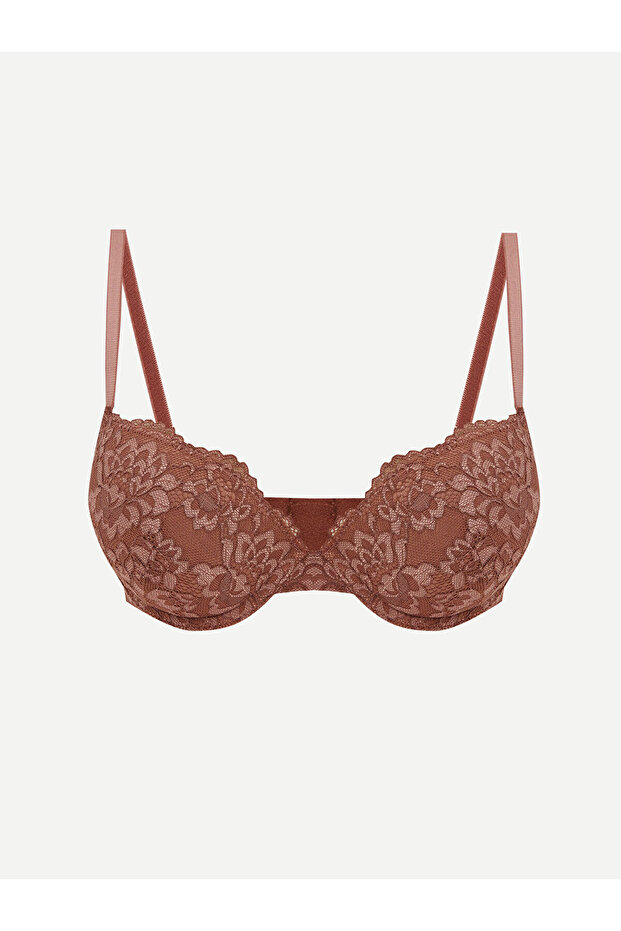 Underwire Half Padded Lace T-Shirt Bra