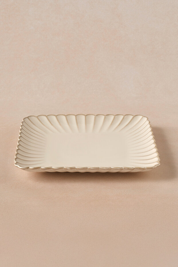 Daisy Kare Servis Tabağı 25,5 cm - 1