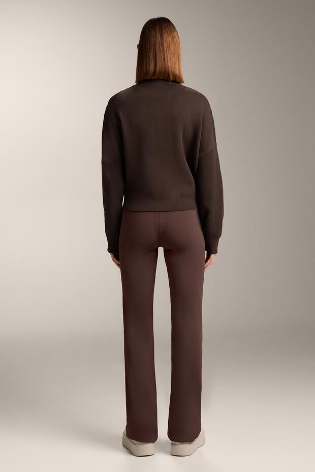 جاكيت محبوك بياقة مضلعة - 4