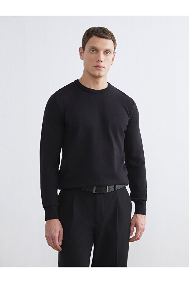 Crew Neck Men's Knitwear Sweater