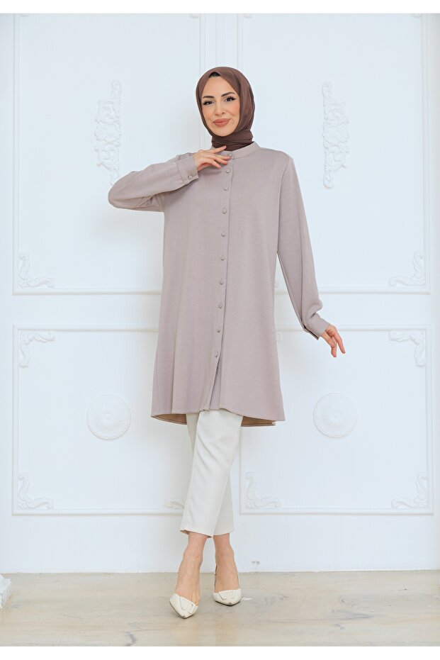 OVERSİZE KADIN TESETTÜR TUNİK - 4