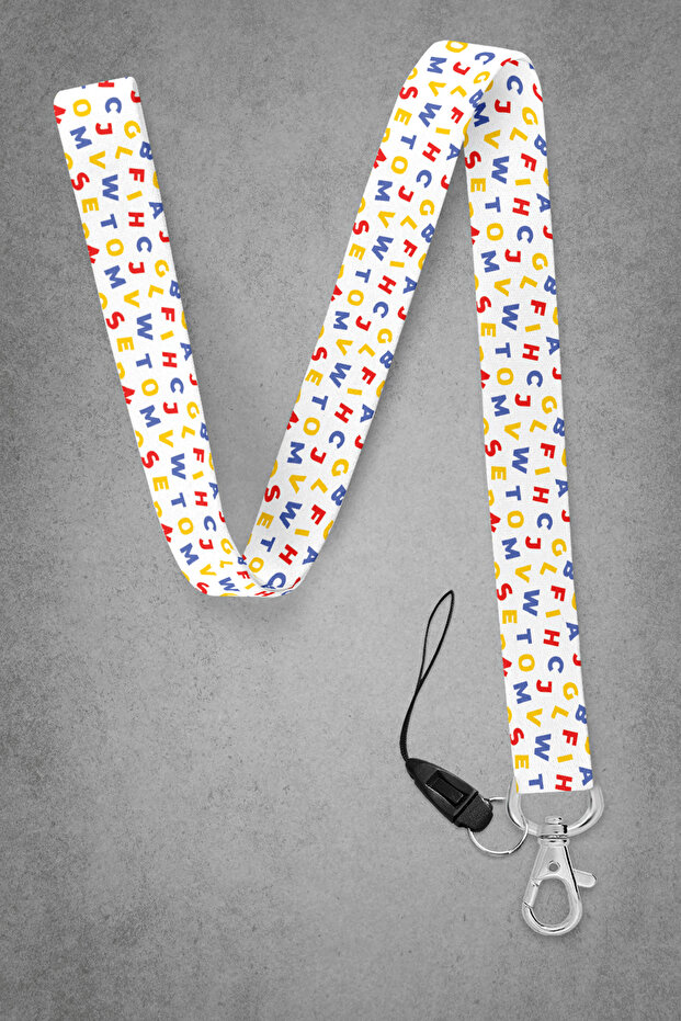 Teacher Student Neck Strap, Neck Strap Lanyard, Card and Phone Holder - Bas046