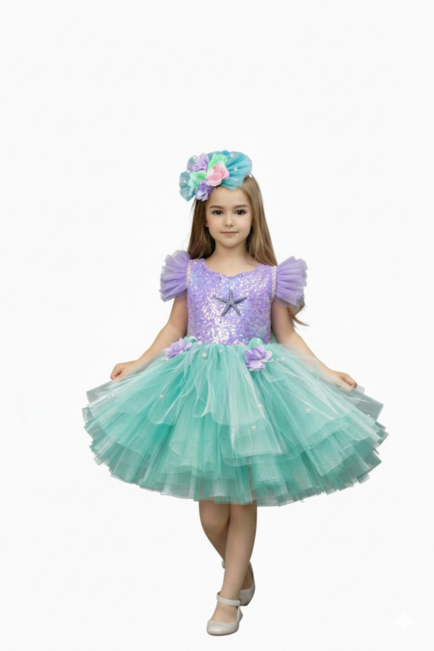 Girl's Mermaid Costume,Girl's Birthday Costume
