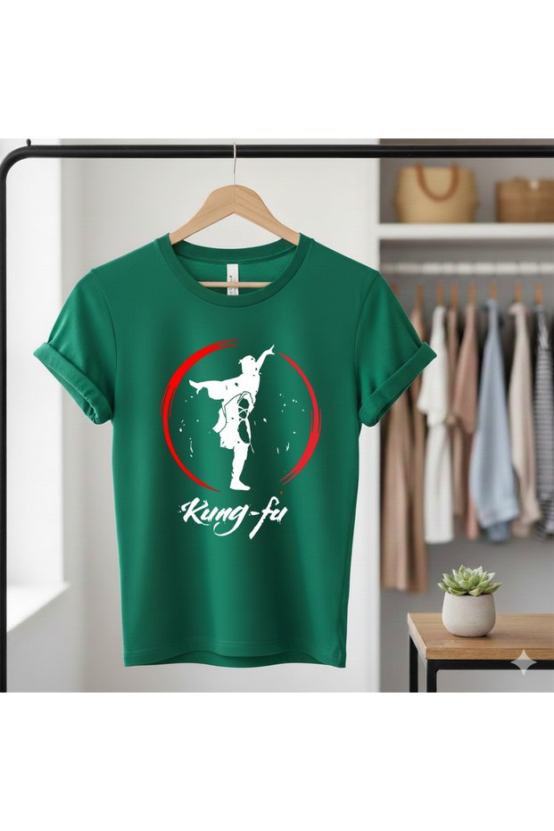 Kung-Fu Sports Printed 100% Cotton Short Sleeve Regular Fit T-Shirt