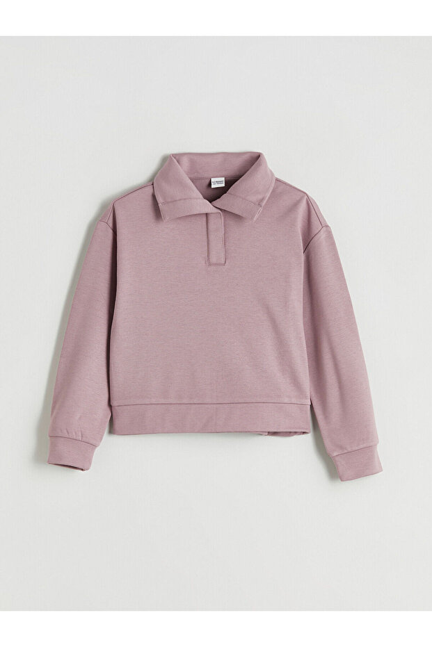 Özmarka New Season Polo Neck Girls' Sweatshirt