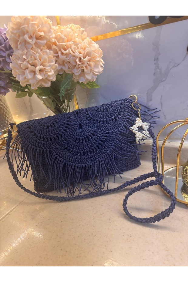 Kâğıt ip örme çanta - 1