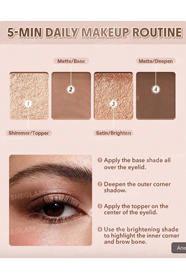 Essential Square Eyeshadow Quad - 3