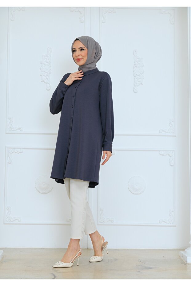 OVERSİZE KADIN TESETTÜR TUNİK - 4