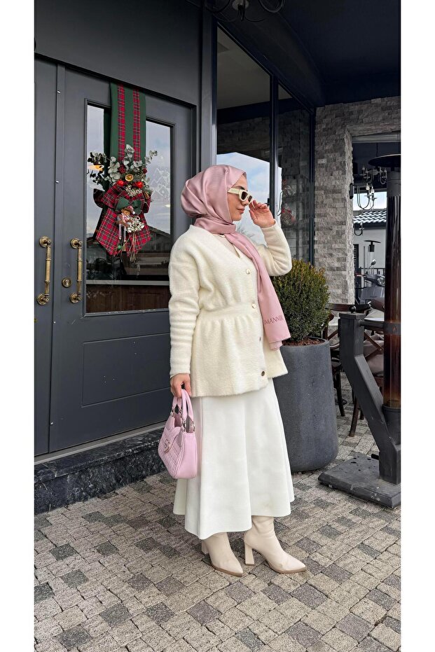 Basic Cardigan White - 3