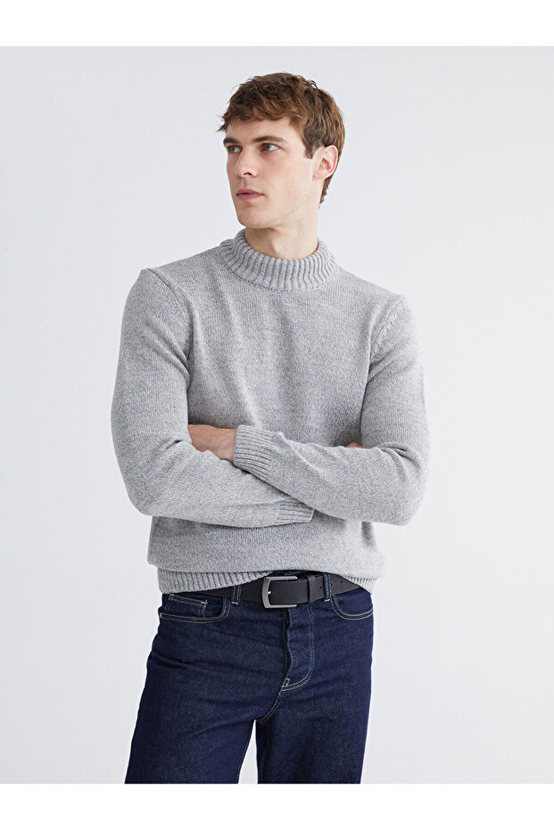 Half Turtleneck Men's Knitwear Sweater