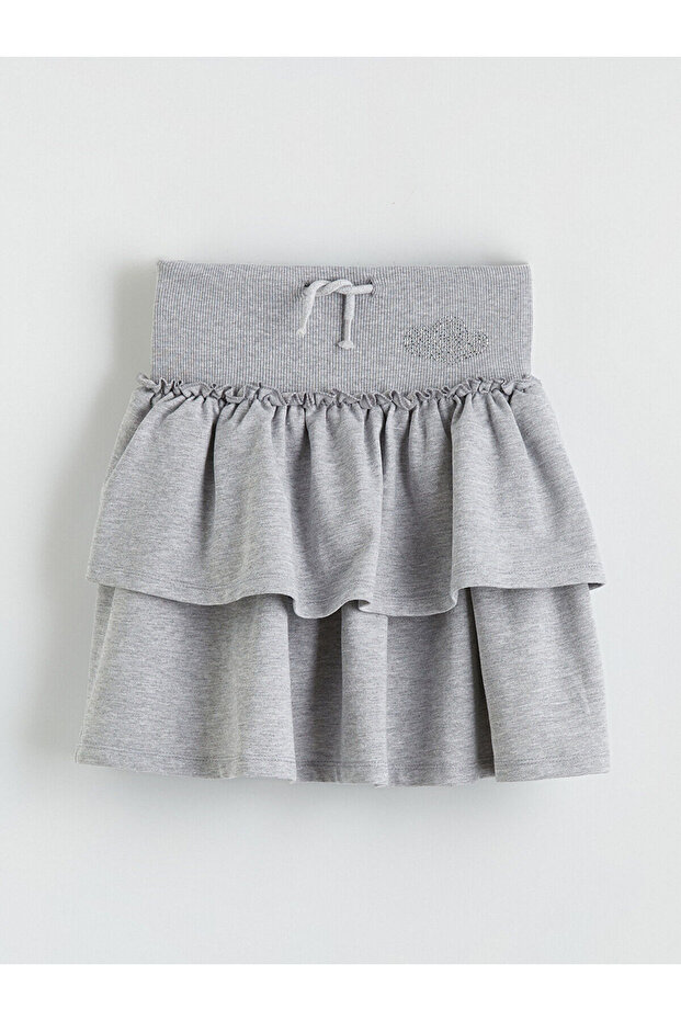 Nevavm Stoned Ruffled Girls' Skirt with a Difference