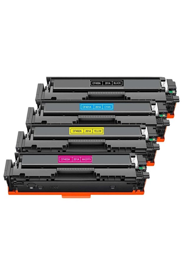 201A Replacement Ink Cartridge Set Compatible with HP CF400A CF401A CF402A CF403A – 4-Pack Color Set