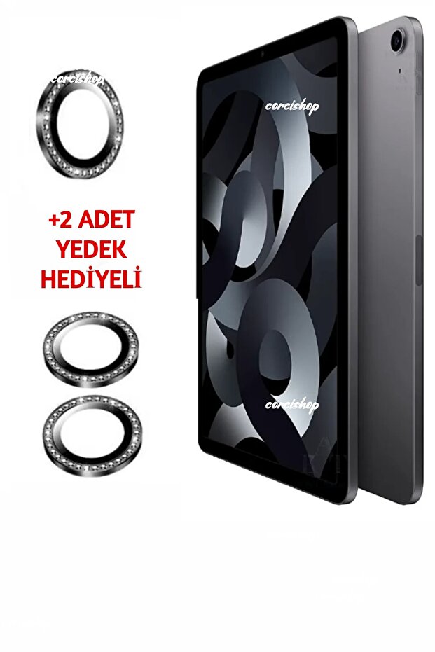 واقي عدسة الكاميرا لجهاز iPad Air 11" M4 2026 متوافق مع مرصّع بالأحجار عدسات كاميرا، عدسة زجاجية مقواة غير قابلة للكسر