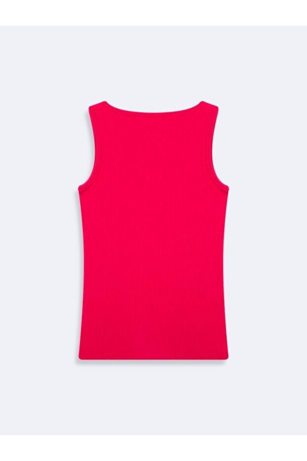 Kolsuz U Yaka Basic Pembe Atlet - 3