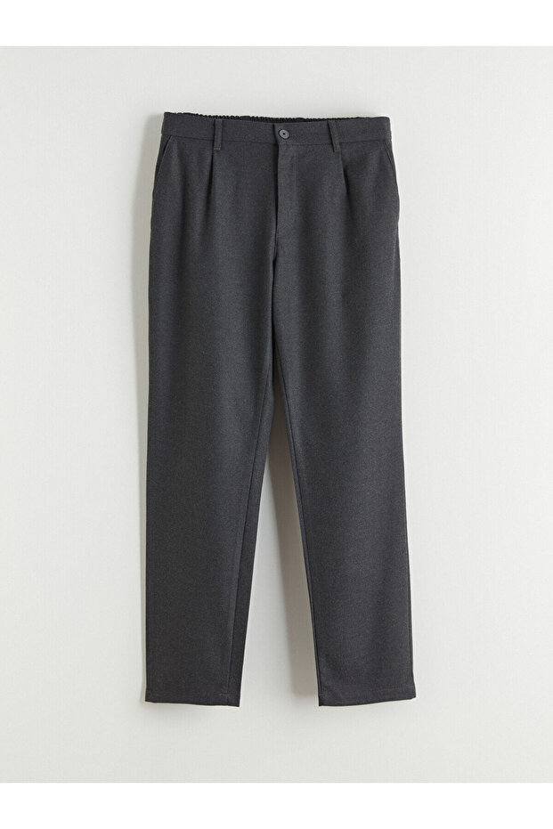 Anthracite Standard Fit Men's Trousers from Plus-Store