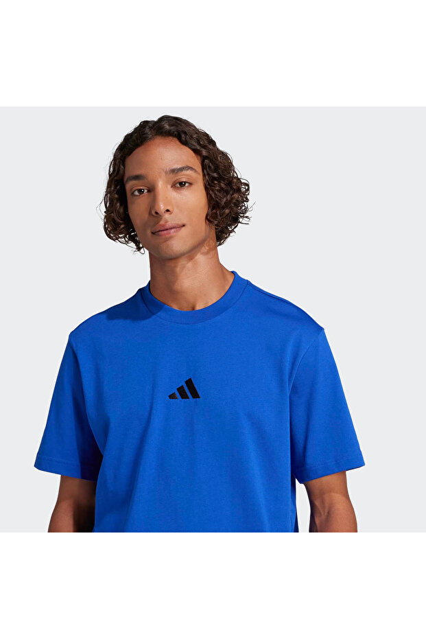 Essentials Small Logo Single Jersey Mavi Erkek T-Shirt JF1094 - 5